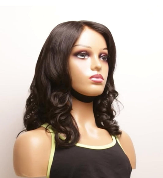 Modell: Tamara, 40 cm (16"), wavy, schwarz
