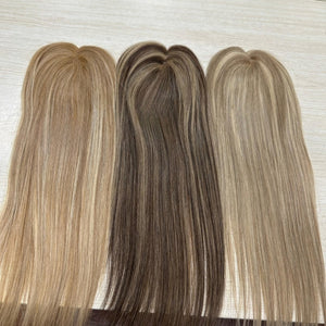 Topper - Echthaar - Mono Top - braun