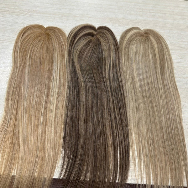 Topper - Echthaar - Mono Top - braun