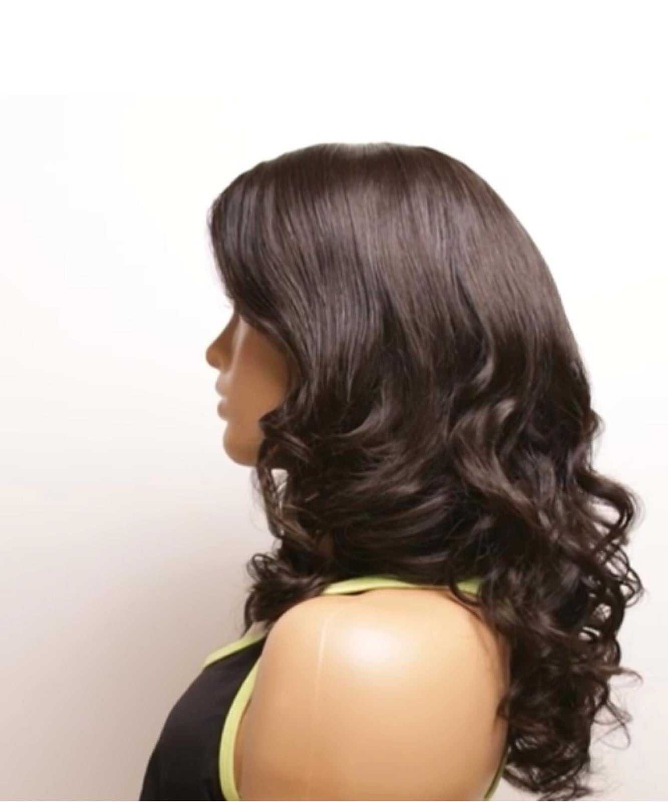 Allegra, 45 cm (18"), wavy, black