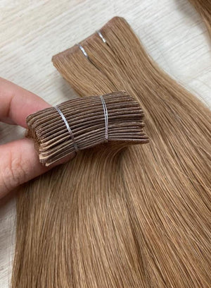 INVISIBLE tape in brown 35 - 65 cm (12" - 26"), smooth (straight)