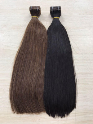 INVISIBLE tape in brown 35 - 65 cm (12" - 26"), smooth (straight)