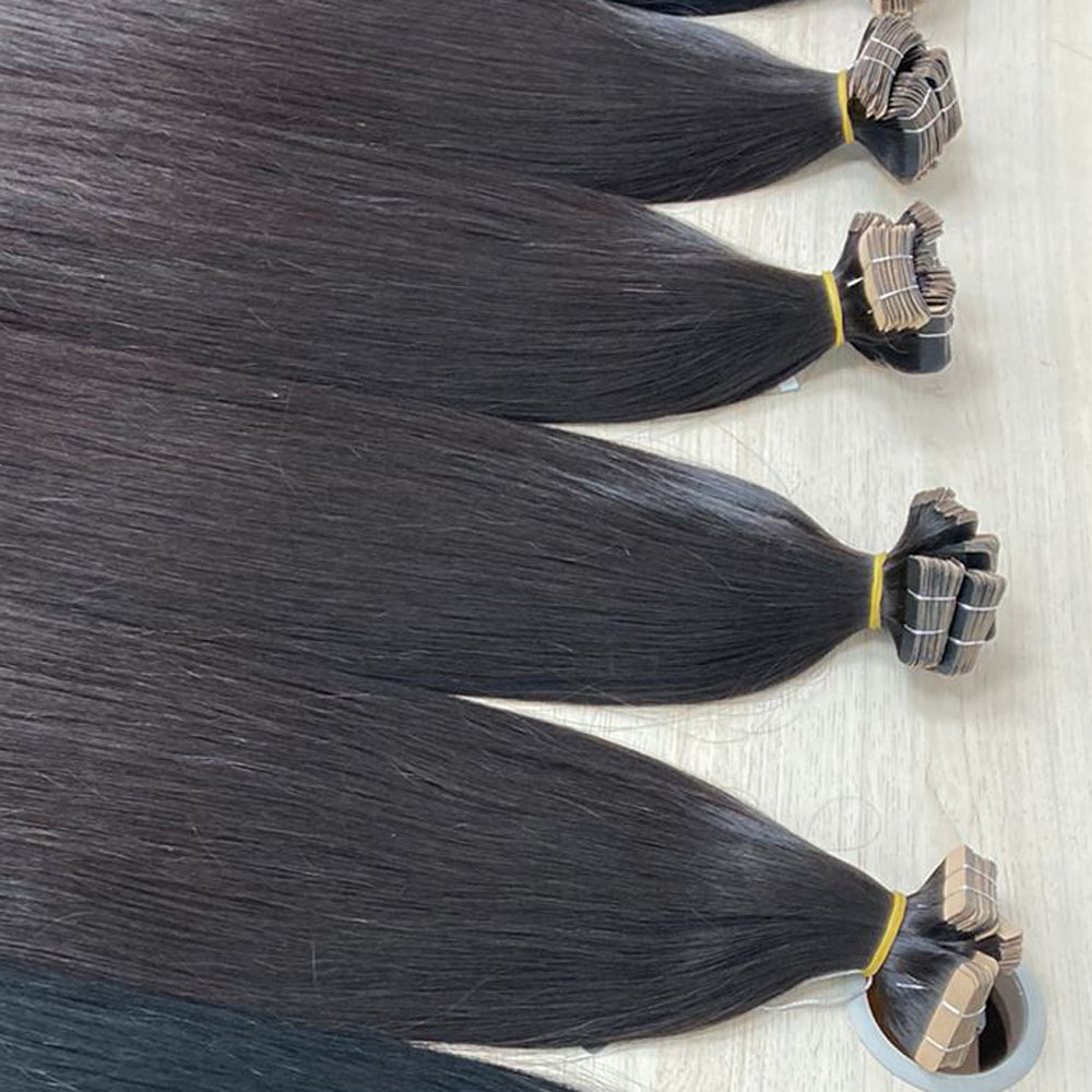 Tape in black 30 - 75 cm (12" - 30"), smooth (straight)