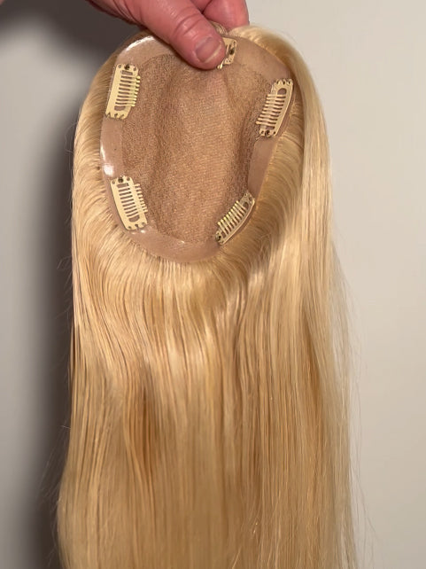 Topper - Echthaar - Silk Top - blond
