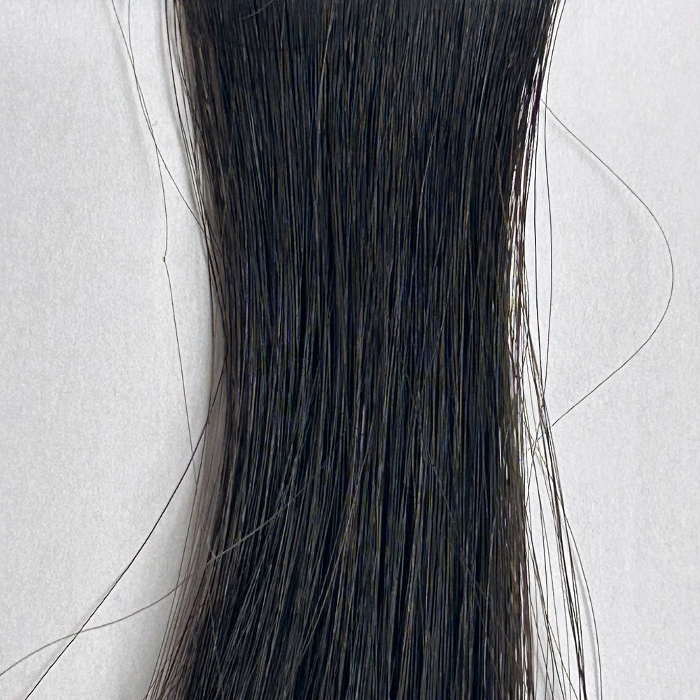 Topper - Echthaar - Mono Top - schwarz
