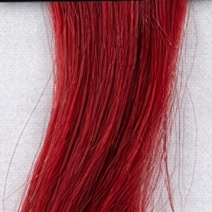 Keratin (bonding), red, 30 cm - 75 cm (12"-30"), smooth (straight)
