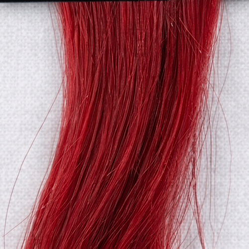 Keratin (bonding), red, 30 cm - 75 cm (12"-30"), smooth (straight)