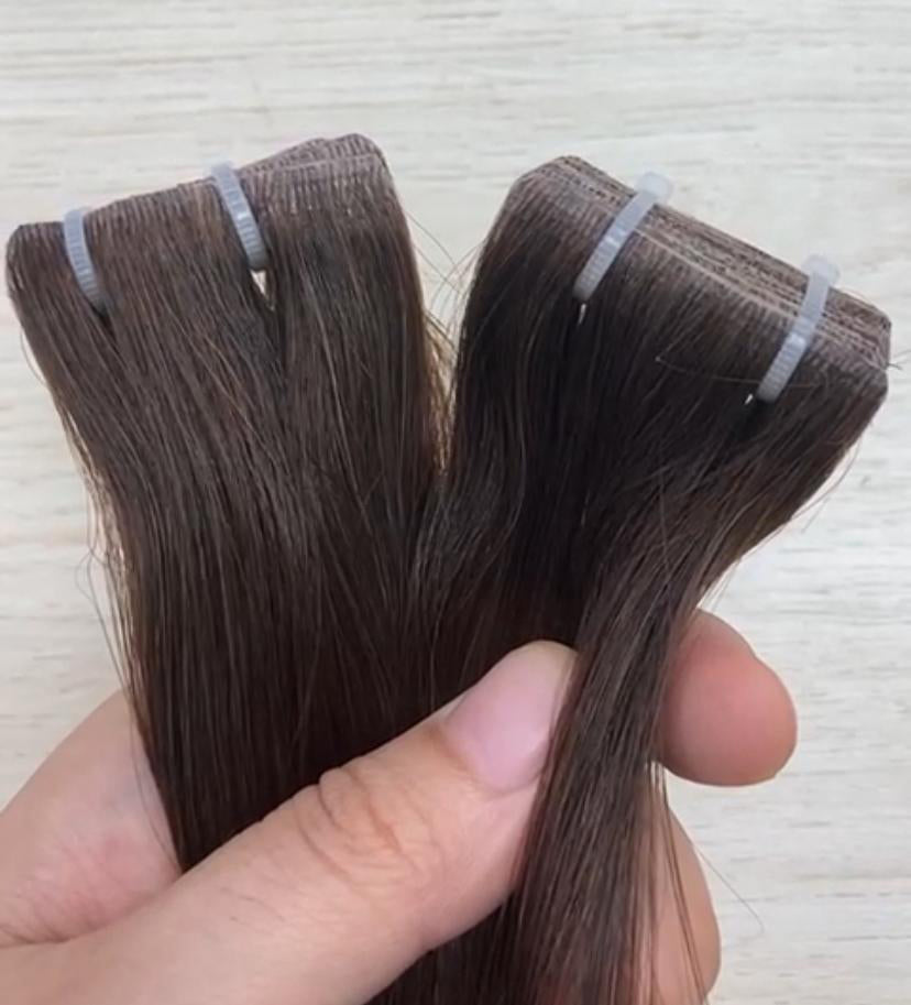 INVISIBLE tape in brown 35 - 65 cm (12" - 26"), smooth (straight)