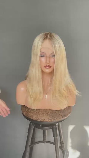 Perücke - Amber Blond -- 32,5 cm - 65 cm (13 - 27 Inch)